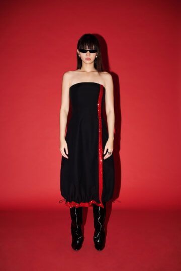 Silk Wool Midi Dress
