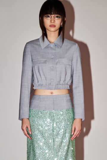 Merino Wool Cropped Jacket