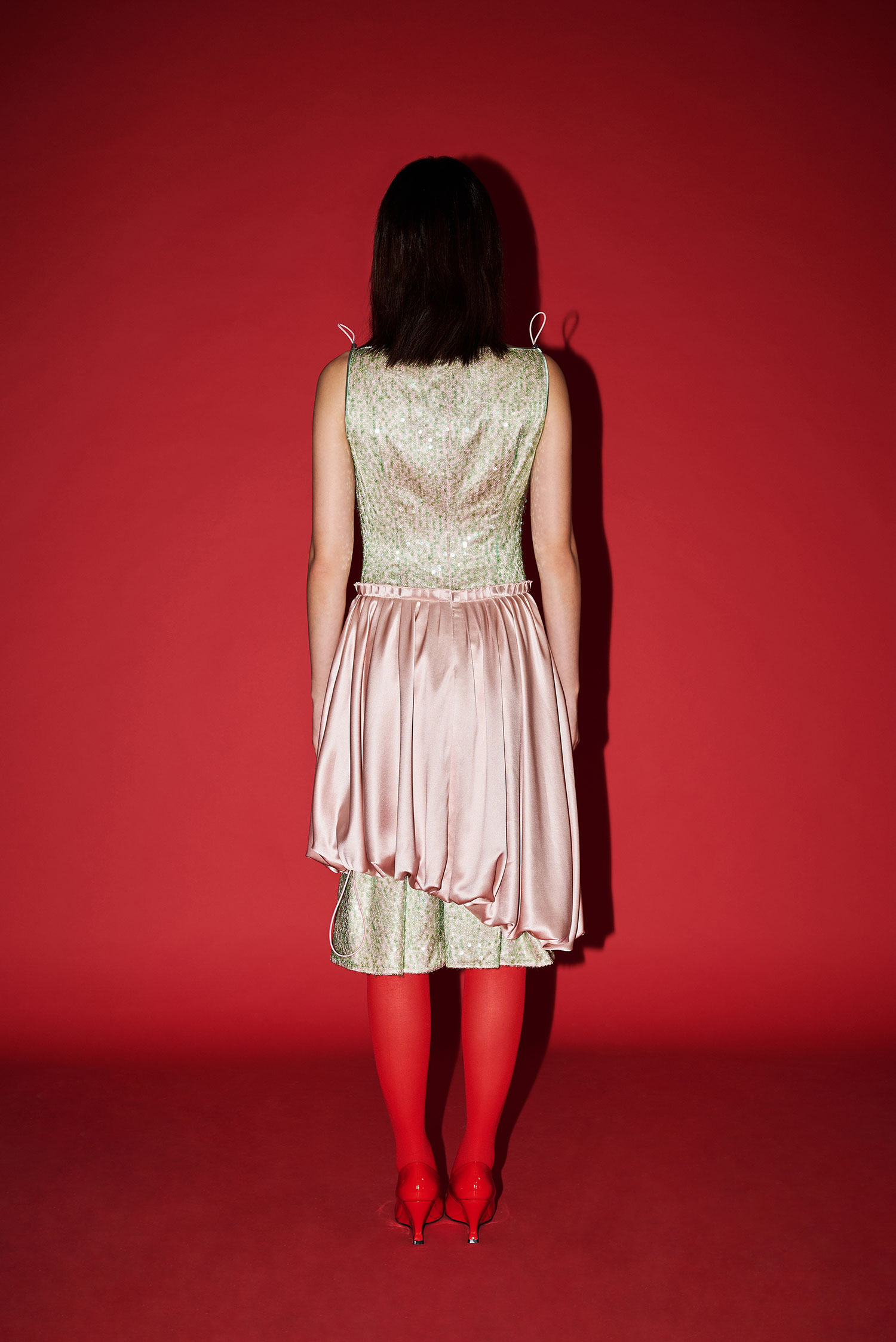 Sequined Bubble Midi Dress - Image 6