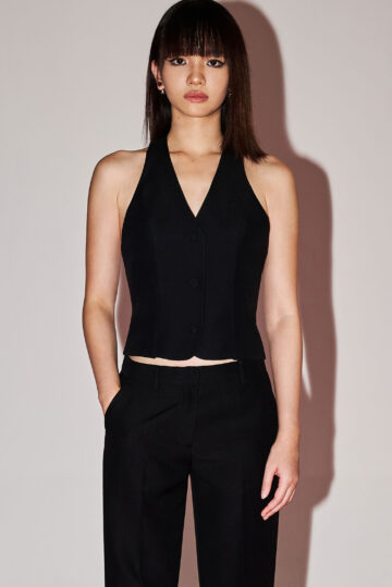 Silk Wool Halter Vest
