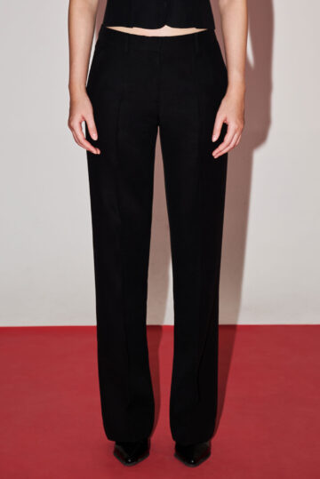Silk Wool Tailored Trousers