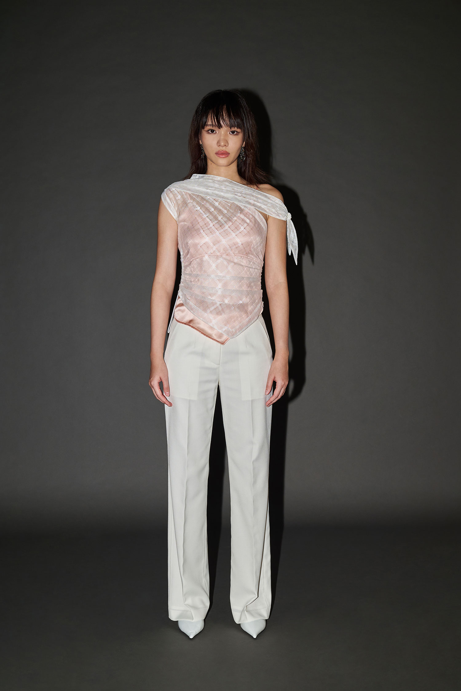 Wool Blend Tailored Trousers - Image 2