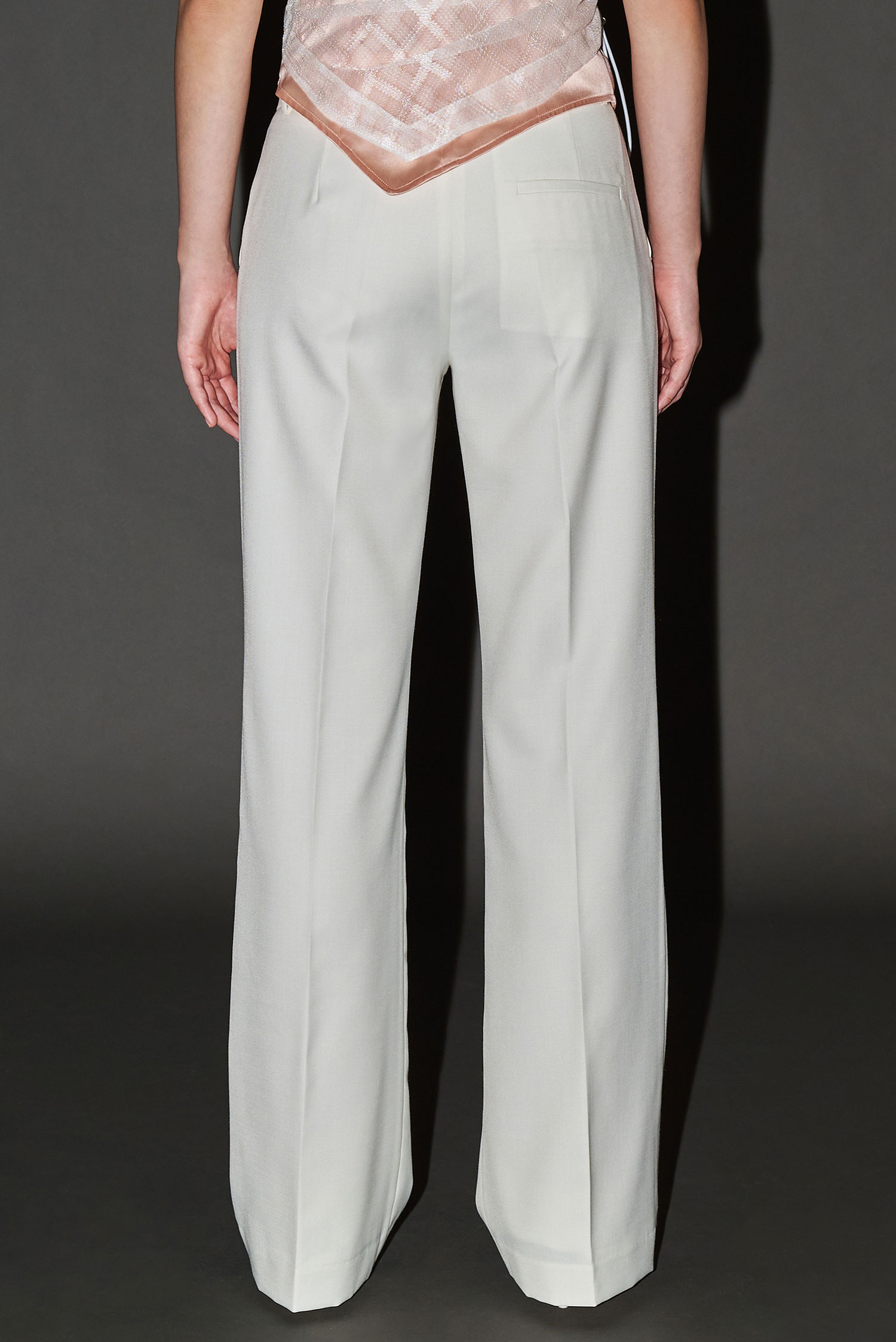 Wool Blend Tailored Trousers - Image 6